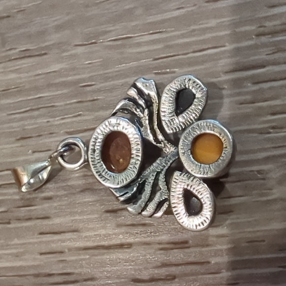 Baltic Amber Tree of Life Pendant Sterling Silver - Picture 4 of 8